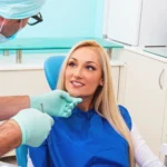 Patient receiving care from the best dentist in Matthews, NC